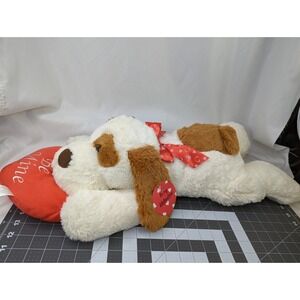 Cream Brown Dog Plush 24 Inch‎ Me Mine Heart Toms Toys Stuffed Animal